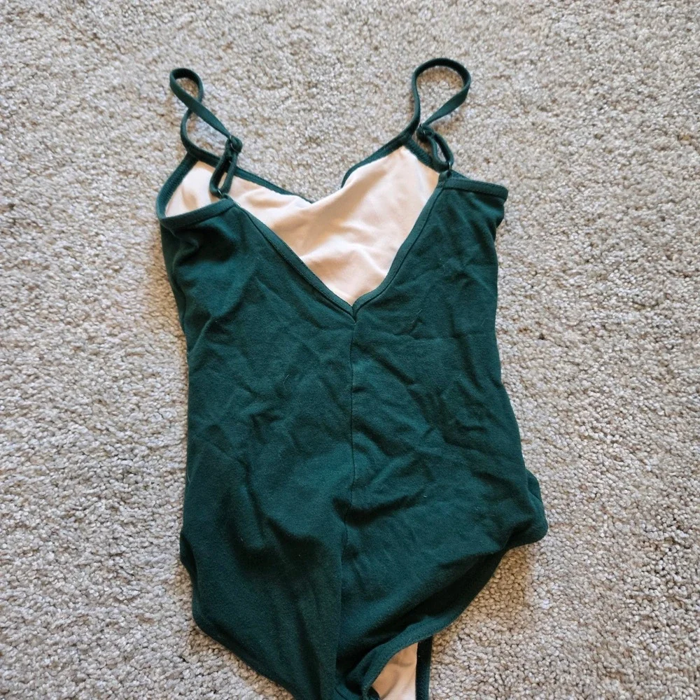 Theatricals Girls Hunter Green Camisole Leotard Adjustable Straps MC